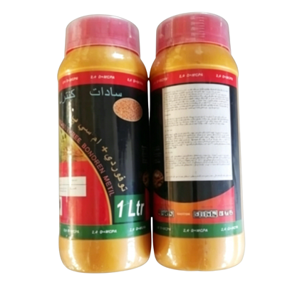 Utilisation d'herbicide sélectif liquide soluble de composé organique 2,4-D + MCPA 67,5% SL pour l'élimination des mauvaises herbes à feuilles larges dans les champs de céréales, prix compétitif en usine, commande en gros et emballage personnalisé acceptables.