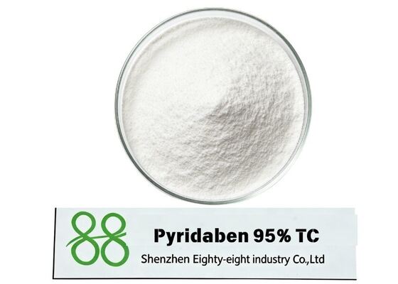 Purification élevée du pyridabène 95% TC Acaricide Matériau primaire CAS 96489-71-3 Formule moléculaire C19H25ClN2OS Produit chimique Miticide à large spectre Poudre de cristal blanc