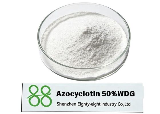 Azocyclotine de haute qualité 50% WDG granule d'organotine miticide, forte toxicité au contact, efficace sur les œufs d'acariens, les nymphes et les adultes, contrôle stable contre divers acariens phytophages