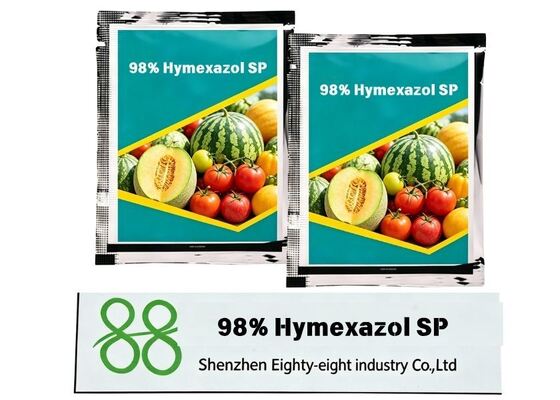 Approvisionnement direct d'usine 98% Hymexazol SP Fongicide soluble en poudre de haute pureté, emballage personnalisé OEM, vente en gros en vrac pour les fournisseurs agricoles mondiaux
