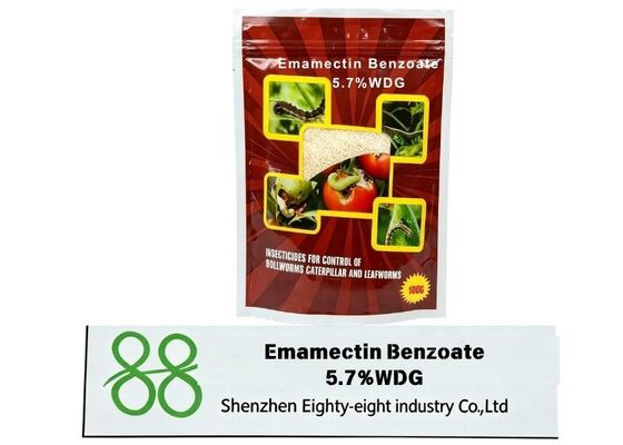 Insecticide haute performance ciblant les chenilles, Emamectine Benzoate 5,7% WDG, arrête rapidement l'alimentation des ravageurs et assure un contrôle fiable CAS 155569 91 8 1,9% EC Emamectine Benzoate