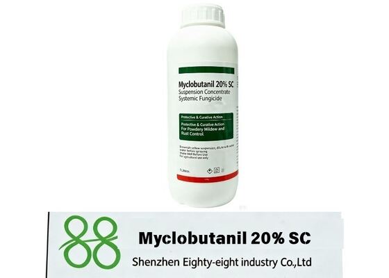 Produit d'usine Le myclobutanil 20% SC Concentré en suspension à large spectre Fungicide agricole pour la lutte contre les maladies fongiques Le myclobutanil C15H17ClN4 Fungicide naturel des plantes 98%TC 97%TC 96%TC