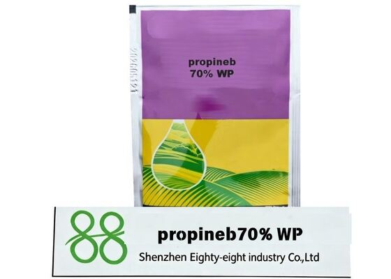 Fongicide de contact protecteur Propineb 70% WP, lutte à large spectre contre les oomycètes et les maladies fongiques, zinc d'appoint pour les cultures, approvisionnement en vrac d'usine.