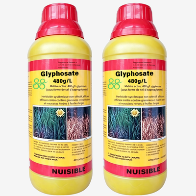 Glyphosate série 360g/L 410g/L 480g/L 510g/L 620g/L SL, 74,7% WSG/WDG, 75,7% WG, 95% TC Herbicide non sélectif désherbant