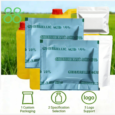 Acide gibbérellique de haute pureté (GA3) 90 % TC, 20 % de poudre soluble, 4 % de concentré émulsifiable, stimulant de croissance des plantes, prix fabricant, personnalisé et pris en charge par les OEM.