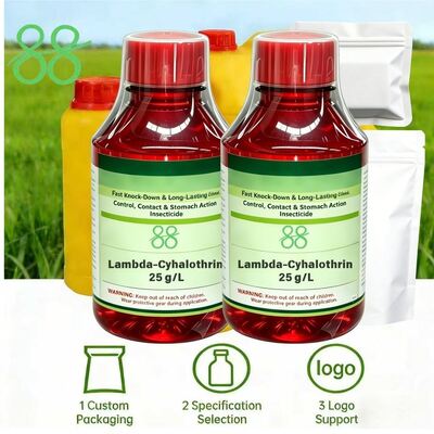 Pesticide Lambda-Cyhalothrin 2,5% EC, lutte antiparasitaire à large spectre, direct usine, haute qualité, prix bas, formule personnalisée et marque privée OEM lutte antiparasitaire lambda cyhalothrine