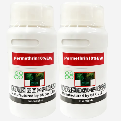 Perméthrine de haute qualité à 10% EW (CAS: 52645-53-5), émulsion respectueuse de l'environnement dans une formule aqueuse, à action rapide et à effet résiduel prolongé, largement utilisée dans les cultures, le bétail et la santé publique.