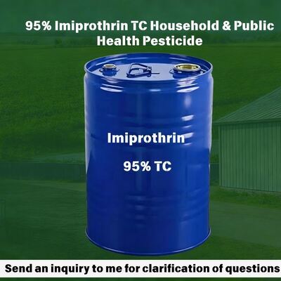 Imiprothrin 95% TC (CAS 72963-72-5) concentré technique pyréthroïdien, matière première à dégradation rapide pour les insecticides ménagers et sanitaires, directement de l'usine, haute pureté, emballage OEM et sur mesure