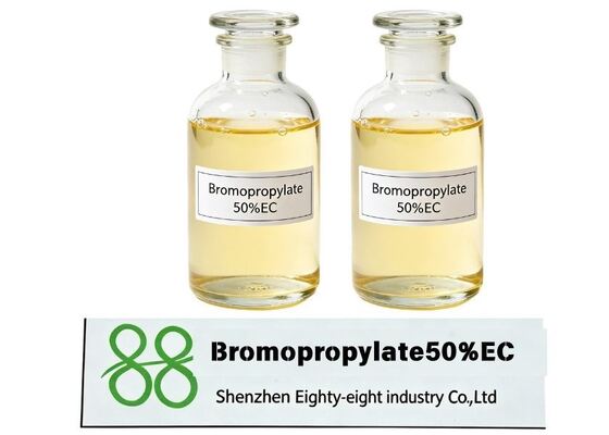 Acaricide concentré émulsifiable d'organobromine EC à 50 % de bromopropylate, pesticide à large spectre pour toutes les étapes de contrôle des tétranyques sur les fruits en coton, emballage personnalisé OEM en usine