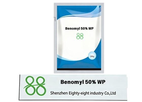 Benomyl 50% WP Poudre Mouillable Benzimidazole Fongicide Systémique, Antiparasitaire à Large Spectre Protecteur et Curatif pour le Contrôle des Maladies telles que l'Oïdium, l'Anthracnose, la Tavelure et la Pourriture des Racines sur les Arbres Fruitiers