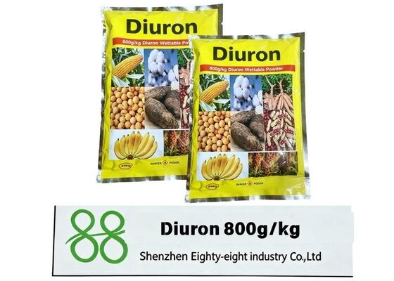 Diurone 800 g/kg Poudre systémique hydratable du groupe urée, herbicide à long résidu avant et après l'émergence pour les mauvaises herbes et les herbes à feuilles larges annuelles, CAS 330 54 1 80%WDG Diurone herbicide