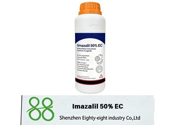 Concentré émulsifiable Imazalil 50%, fongicide à large spectre, efficace contre les moisissures de stockage des fruits, bonne stabilité d'émulsion. Fongicide liquide pour plantes Imazalil 50% EC CAS 35554-44-0