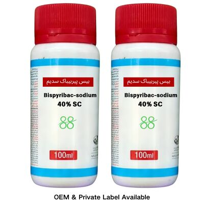 Bispyribac sodium herbicide. 10%/20%/40% SC, fournisseur d'usine chinoise avec OEM ODM étiquetage personnalisé, contrôle efficace des mauvaises herbes à feuilles larges et à tiges pour les rizières.