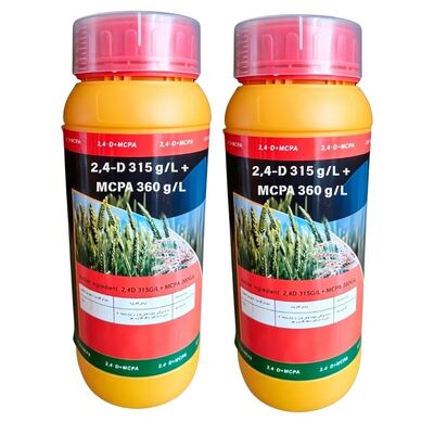 Premium 2,4-D 315g/L + MCPA 360g/L SL (CAS : 94-75-7 / 94-74-6) herbicide systémique liquide soluble à haute efficacité pour le contrôle des mauvaises herbes à feuilles larges dans les céréales et les pâturages