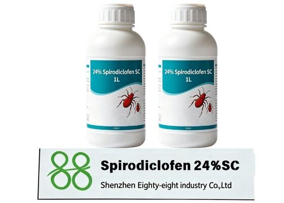 Suspension acaricide sélective Spirodiclofen 24% SC de haute qualité, inhibe la biosynthèse lipidique des acariens, excellente activité ovicide, larvicide et nymphicide, supprime la ponte des acariens adultes