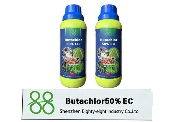 Butachlor 50% CE Herbicide à préémergence sélective concentrée émulsifiable pour la gestion annuelle des mauvaises herbes du riz paddy CAS 23184 66 9 60% CE Herbicide à butchlor