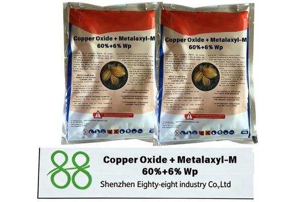 Oxyde de cuivre + Métalaxyl-M 60%+6% WP Compound Wettable Powder Fungicide pour les vergers