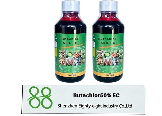 Butachlor 50% EC Herbicide sélectif de pré-levée pour le contrôle des graminées annuelles sur les rizières, le maïs et les arachides. Butachlor Herbicides de lutte contre les mauvaises herbes 95 TC CAS 23184 66 9