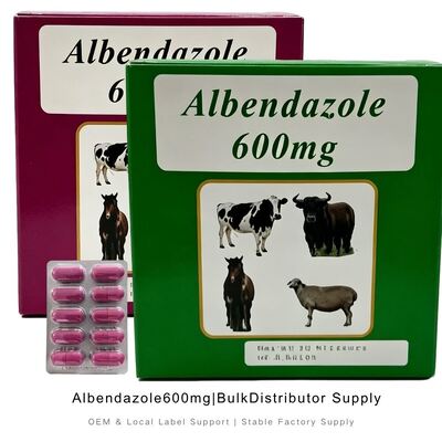 Albendazole 600 mg comprimé vétérinaire à large spectre de désinsectisation pour ruminants.