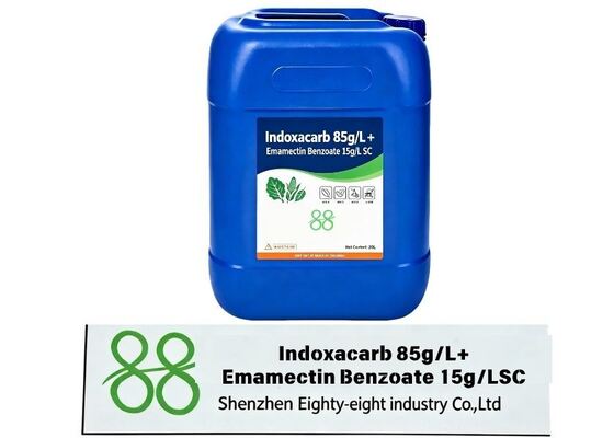 Insecticide composé d'Indoxacarbe 85g/L + Emamectine Benzoate 15g/L SC, fort effet synergique sur les ravageurs lépidoptères, action choc rapide et effet résiduel long, approvisionnement en gros d'agrochimie d'usine.