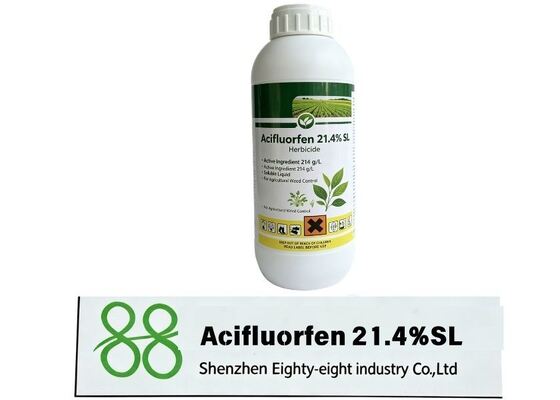 Acifluorphène 21,4% SL herbicide de contact après émergence, lutte efficace contre les mauvaises herbes annuelles à feuilles larges pour les terres agricoles de soja et d'arachides CAS 50594 66 6 Acifluorphène 21,4% SL Herbicides de lutte contre les mauvaises herbes