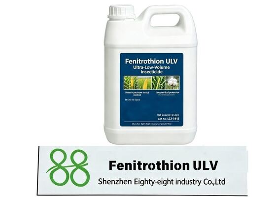 Insecticide Fenitrothion ULV (ultra faible volume), pesticide organophosphoré à action de contact et d'ingestion, idéal pour la lutte sanitaire contre les moustiques et les mouches