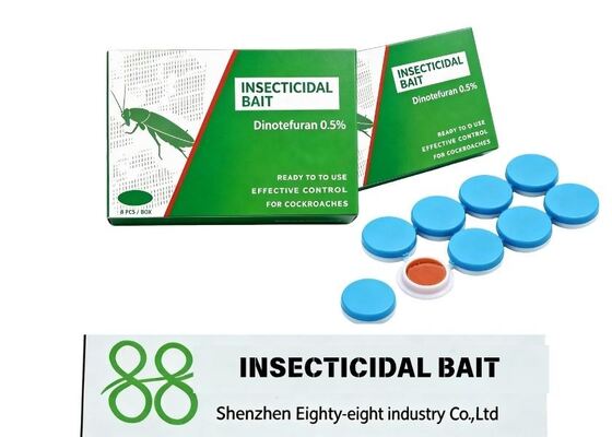 Appât insecticide ménager 0,5 % de dinotéfurane, station d'appât pour le contrôle des nuisibles intérieurs et extérieurs, appât attractif qui attire les insectes et tue le nid entier