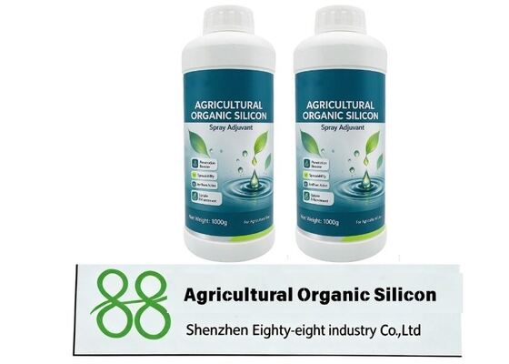Aide à la pulvérisation du silicium organique pour l'agriculture, agent hydratant et pénétrant, accroît la propagation des pesticides et leur adhérence aux feuilles des plantes